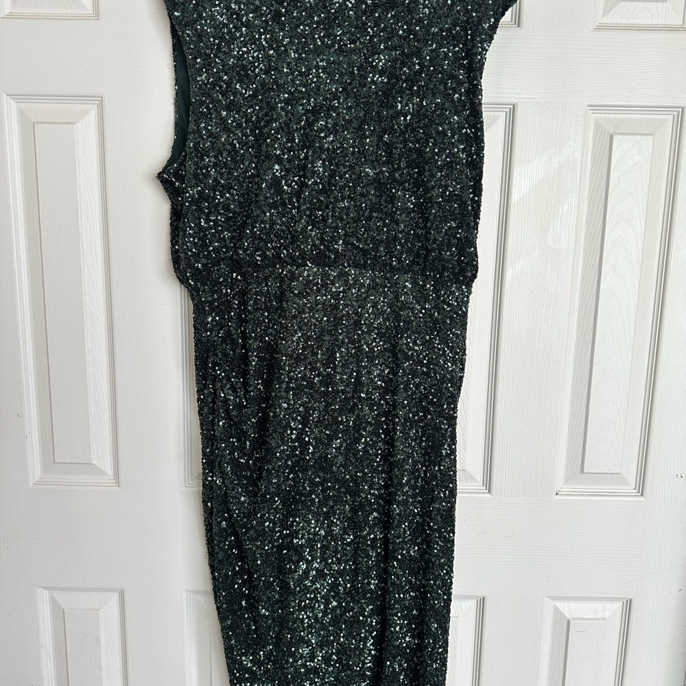 Express Black Sequin Dress